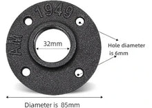 Kép betöltése a galériamegjelenítőbe: FALI KARIMA 4 FURATTAL TÖBB MÉRETBEN, NATÚR