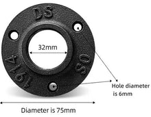 Kép betöltése a galériamegjelenítőbe: FALI KARIMA 3 FURATTAL TÖBB MÉRETBEN, NATÚR