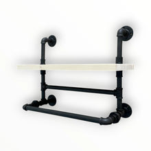 Kép betöltése a galériamegjelenítőbe: LOFT STÍLUSÚ FÜRDŐSZOBAI POLC