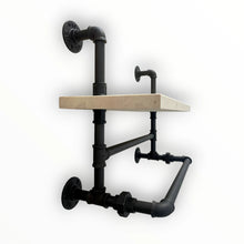 Kép betöltése a galériamegjelenítőbe: LOFT STÍLUSÚ FÜRDŐSZOBAI POLC