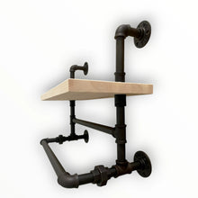 Kép betöltése a galériamegjelenítőbe: LOFT STÍLUSÚ FÜRDŐSZOBAI POLC